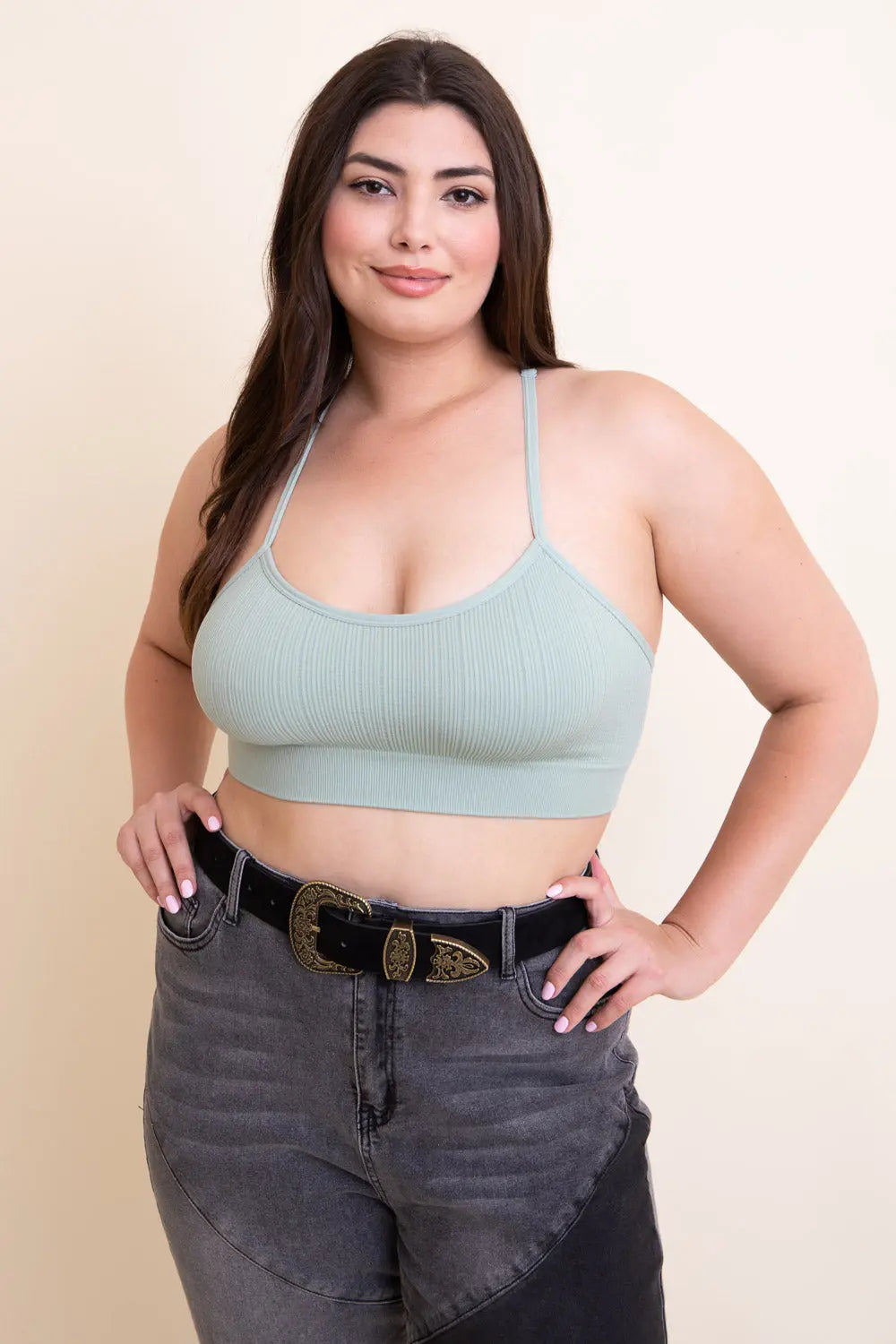 Curvy Tattoo Back Bralette - Boho Clothing and Accessories - Flyclothing LLC
