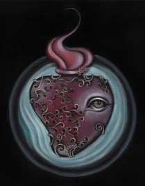 Black Market Art Company Corazon Print - Black Market Art Company - Flyclothing LLC