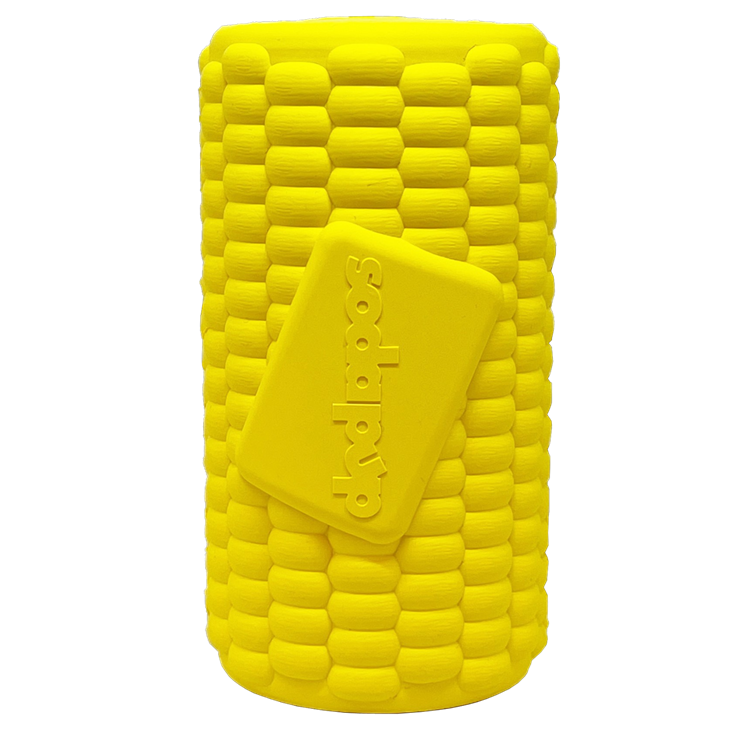 Corn on the Cob Dog Toy - Durable Rubber Treat Dispenser | USA Made - SodaPup/True Dogs, LLC - Flyclothing LLC