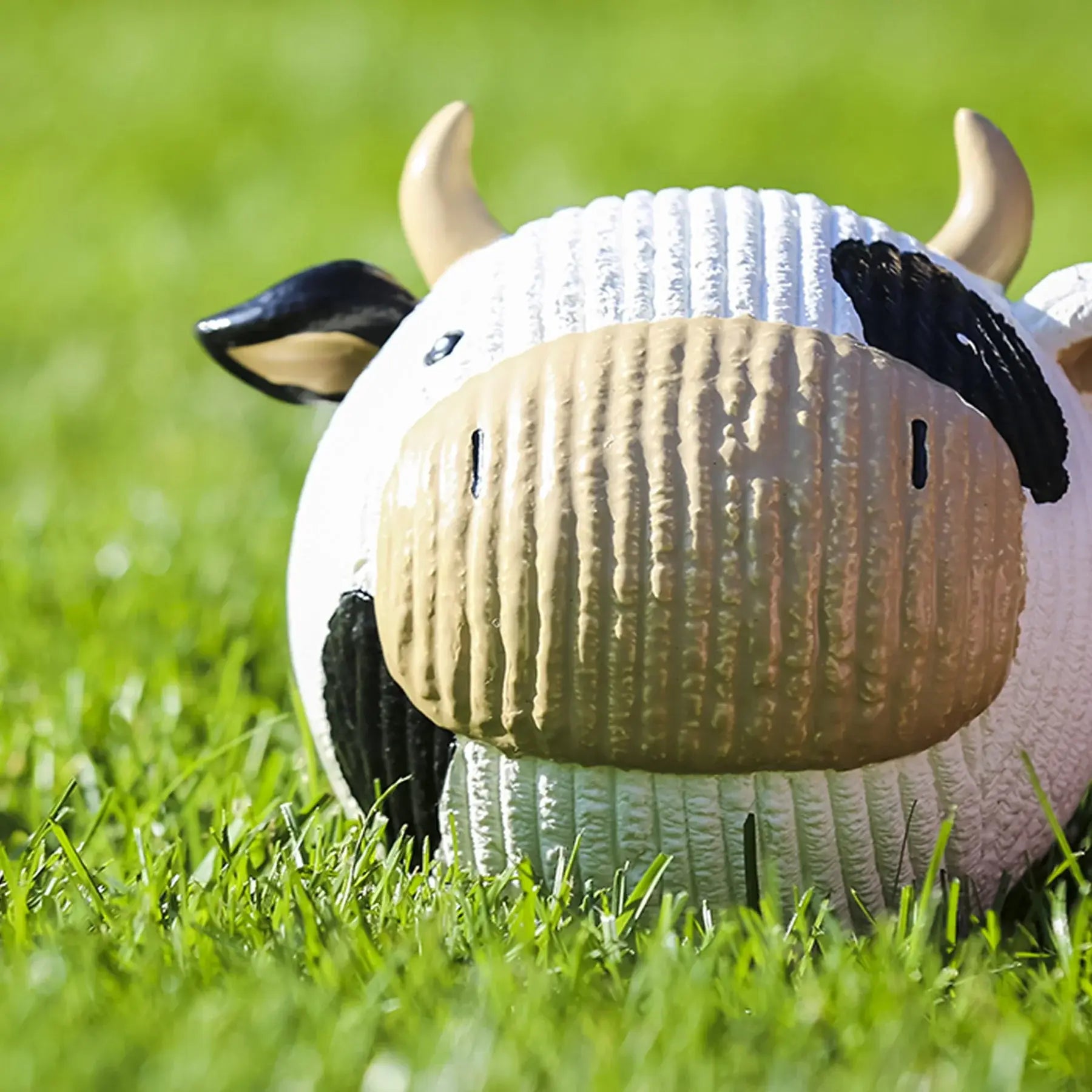 Dottie Cow Ruff-Tex® Latex Ball Dog Toy, Large - HuggleHounds - Flyclothing LLC