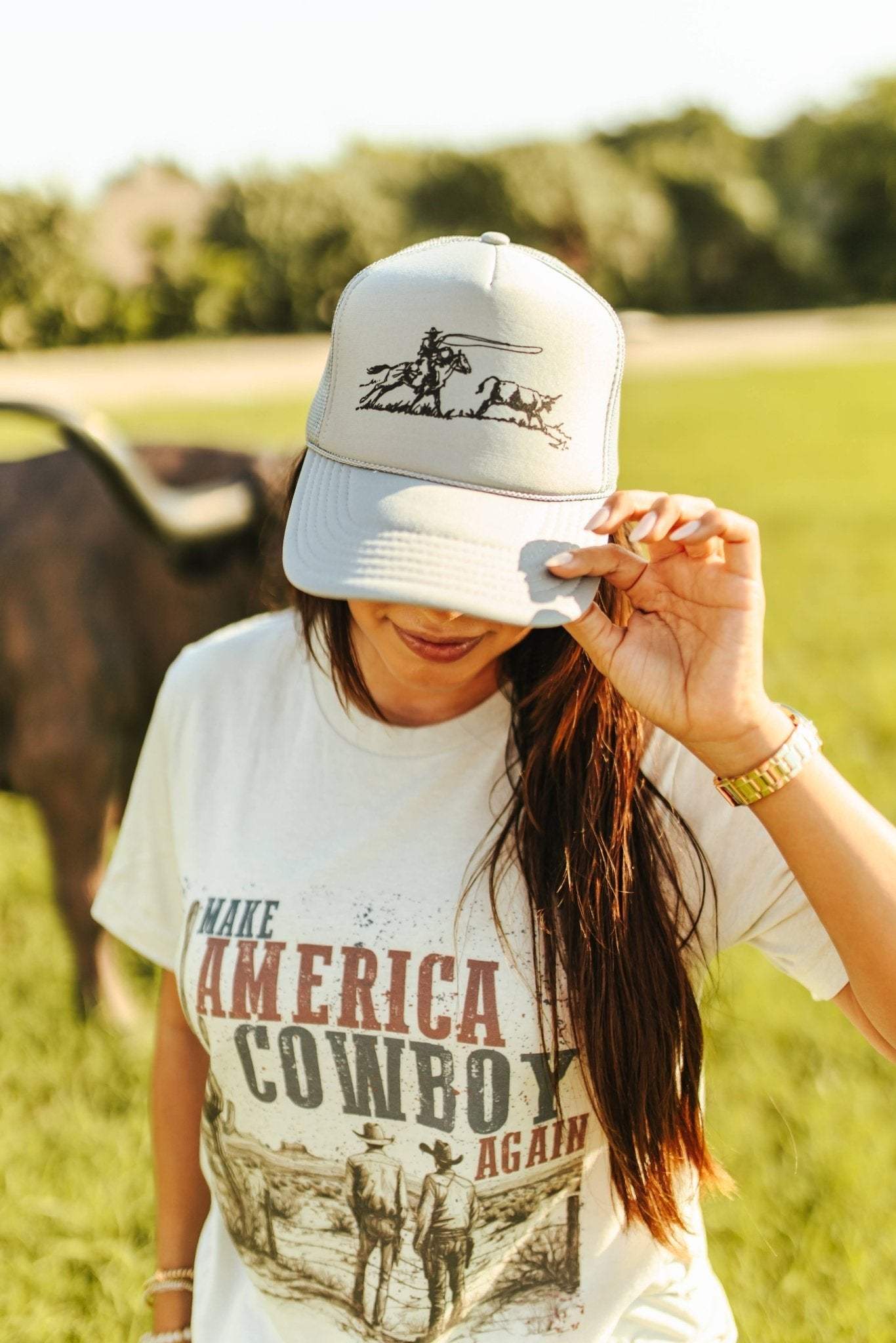 Cowboy Roper Trucker Hat - Wild Junkie - Flyclothing LLC