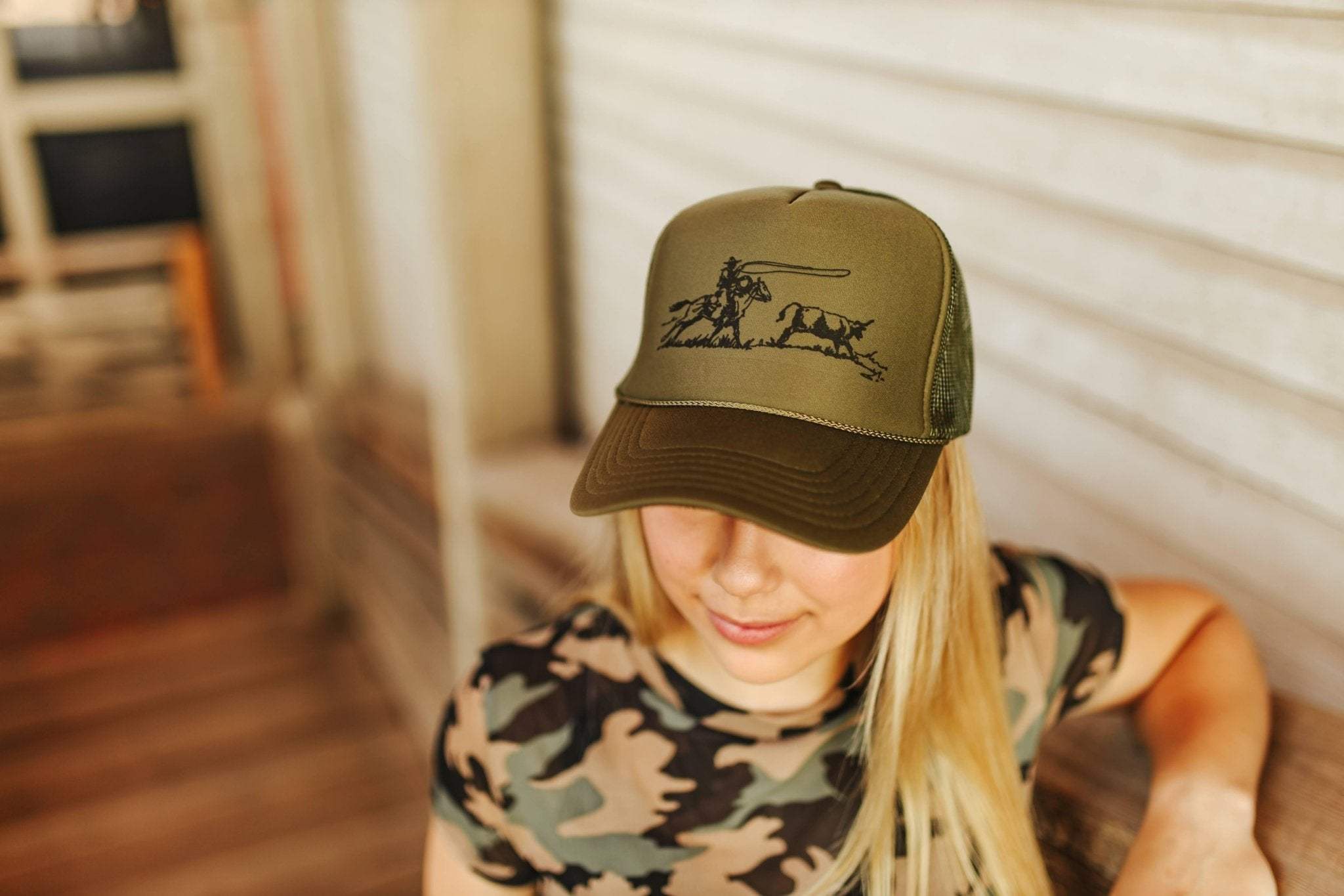 Cowboy Roper Trucker Hat - Wild Junkie - Flyclothing LLC