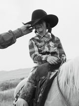 Girl's Cowboygirl Rust Big Plaid Granddaddy Western Snap Shirt