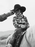Girl's Cowboygirl Rust Big Plaid Granddaddy Western Snap Shirt