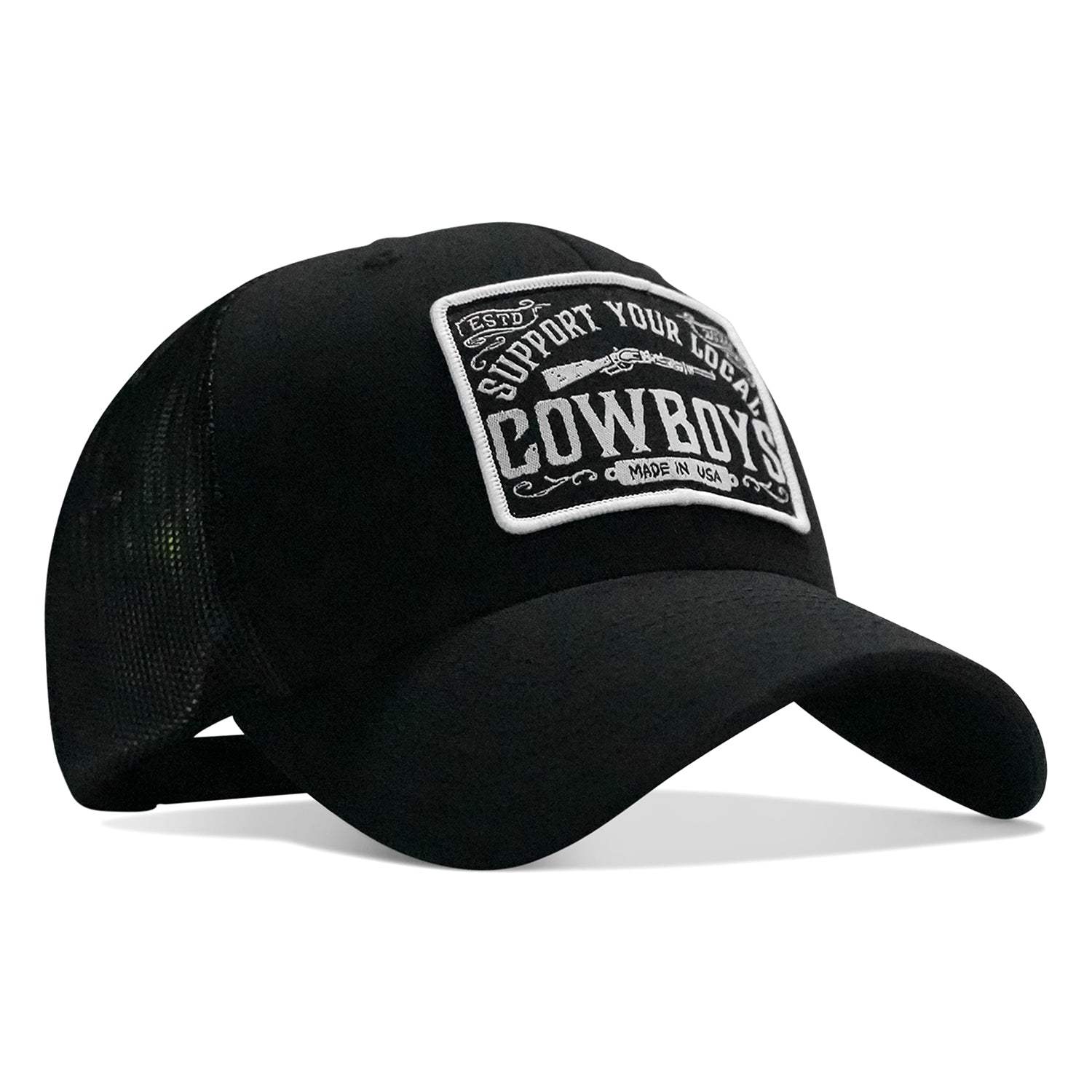 Support Your Local Cowboys Patch Snapback Hat - DIRTY COWBOY USA - Flyclothing LLC