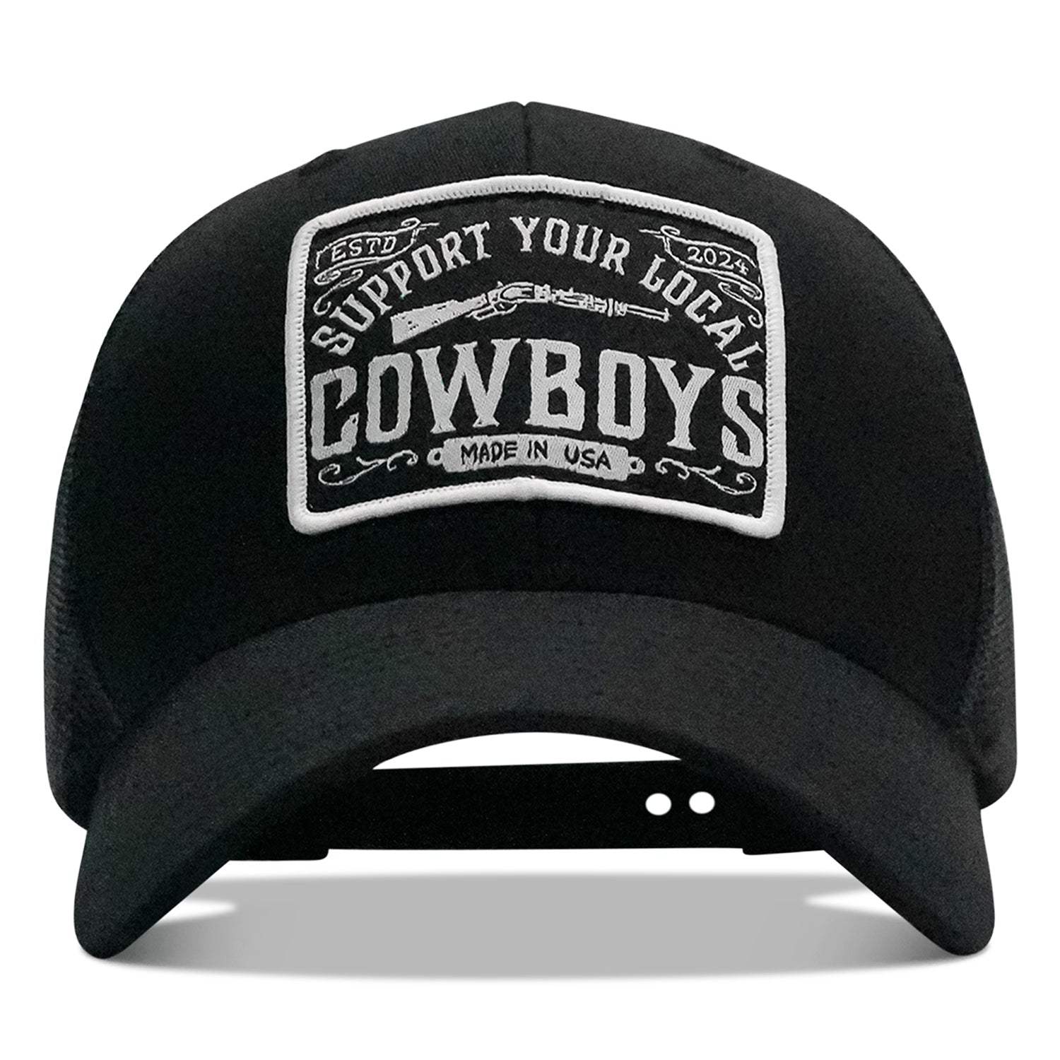 Support Your Local Cowboys Patch Snapback Hat - DIRTY COWBOY USA - Flyclothing LLC