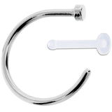 18G 3/8 Pack Set of 5 Assorted Stainless Steel Nose Hoop Rings - BodyCandy - Flyclothing LLC