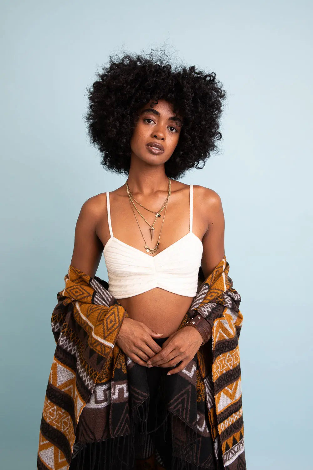 Cozy Knit Pattern Brami - Boho Clothing and Accessories - Flyclothing LLC