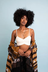 Cozy Knit Pattern Brami - Boho Clothing and Accessories - Flyclothing LLC