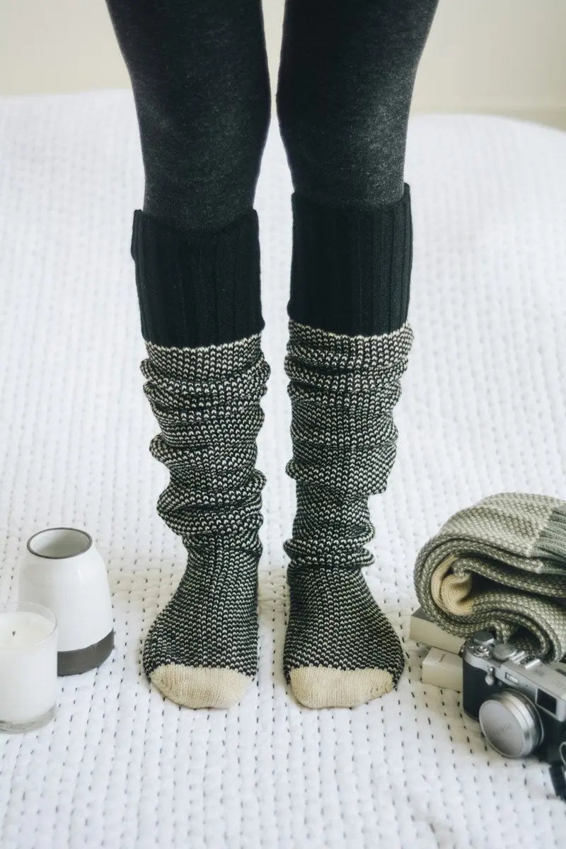 Cozy Ribbed Knit Lounge Socks - Boho Clothing and Accessories - Flyclothing LLC