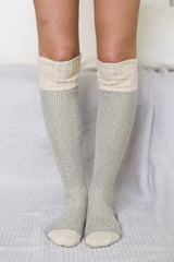 Cozy Ribbed Knit Lounge Socks - Boho Clothing and Accessories - Flyclothing LLC