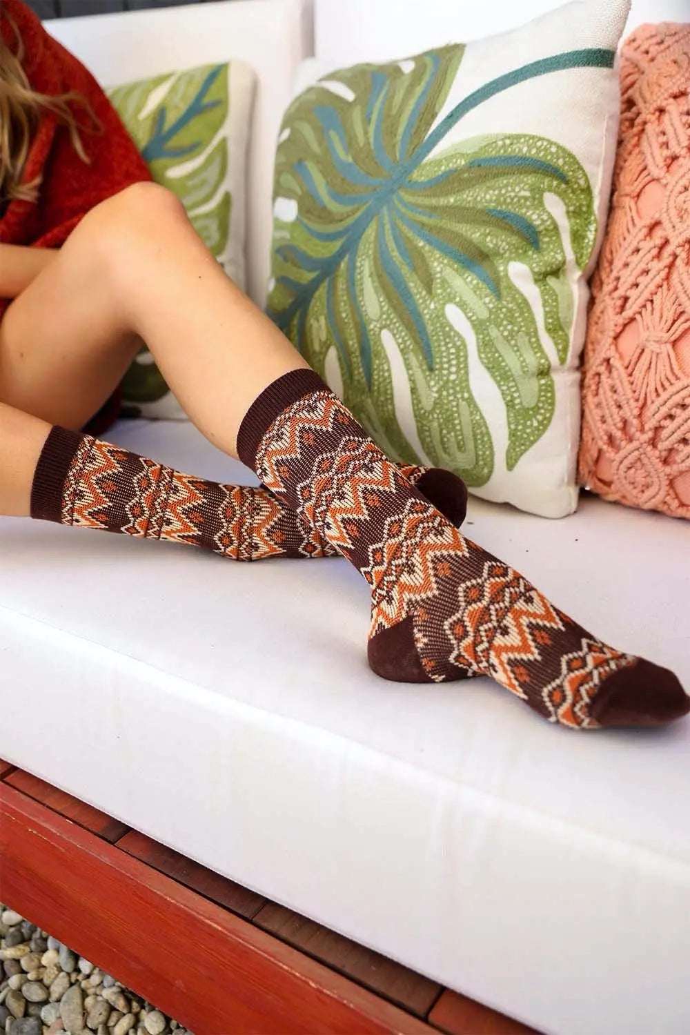 Cozy Tribal Pattern Socks - Boho Clothing and Accessories - Flyclothing LLC