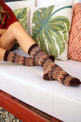 Cozy Tribal Pattern Socks - Boho Clothing and Accessories - Flyclothing LLC