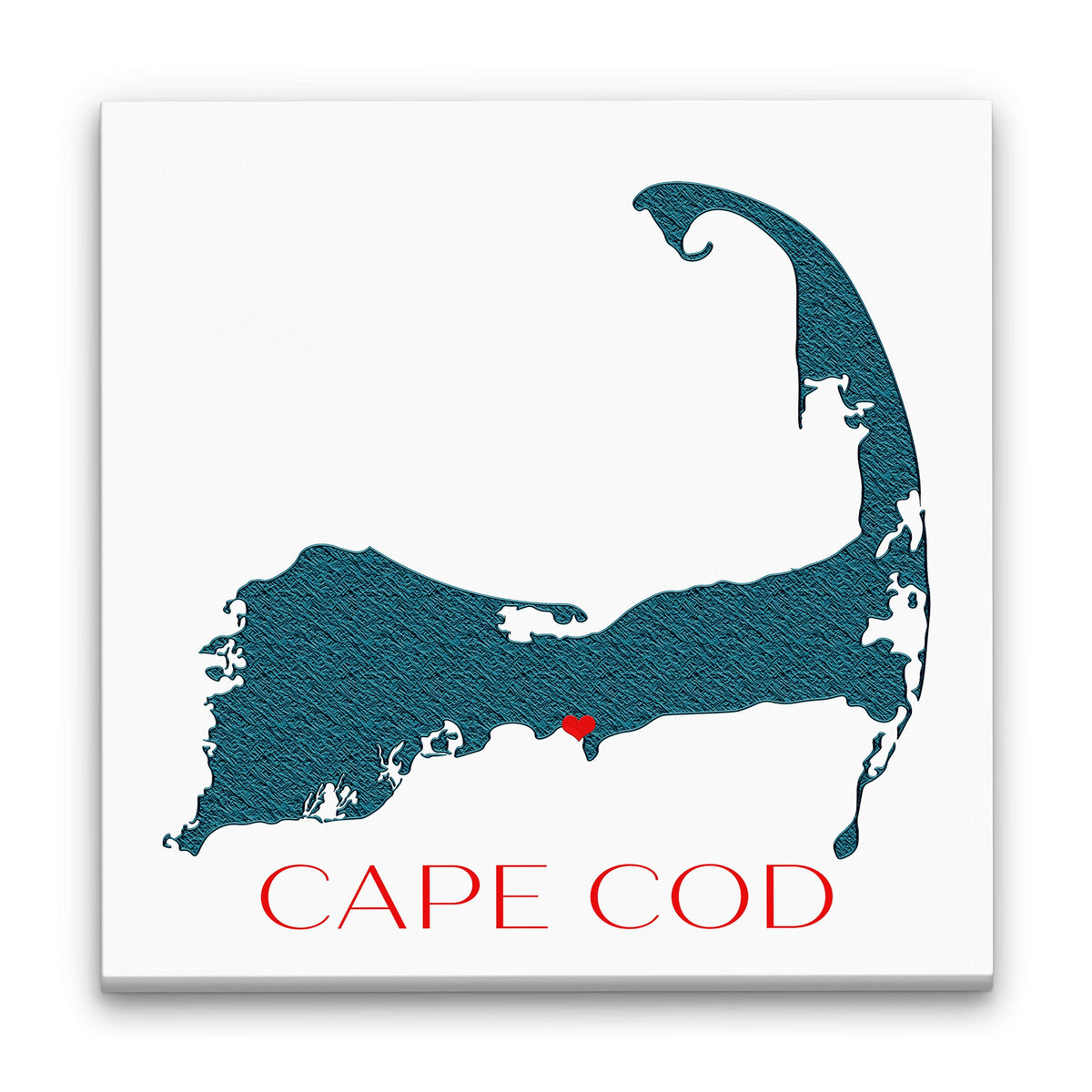 Cape Cod Canvas Customizable Silhouette Wall Decor - Off The Square Designs - Flyclothing LLC