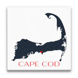 Cape Cod Canvas Customizable Silhouette Wall Decor - Off The Square Designs - Flyclothing LLC