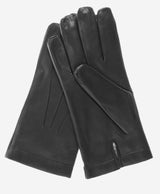CR3302 (black) - Men’s cadet Italian rabbit fur gloves with shorter fingers