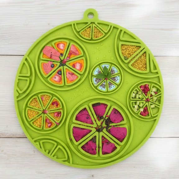 Citrus Design eMat - Enrichment Lick Mat For Dogs and Cats - with Suction Cups | USA Made - SodaPup/True Dogs, LLC - Flyclothing LLC