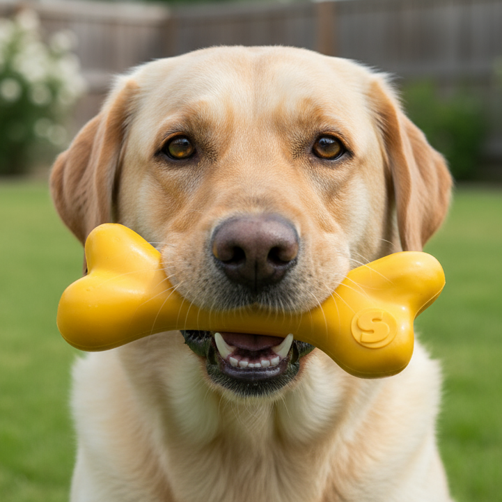 PUP-X Rubber Bone Dog Toy - Durable, Floats, Chew Toy for Large Dogs | USA - SodaPup/True Dogs, LLC - Flyclothing LLC