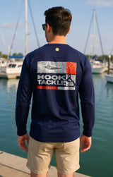 Men's Marlin Groove L/S UV Fishing Shirt - Hook & Tackle - Flyclothing LLC