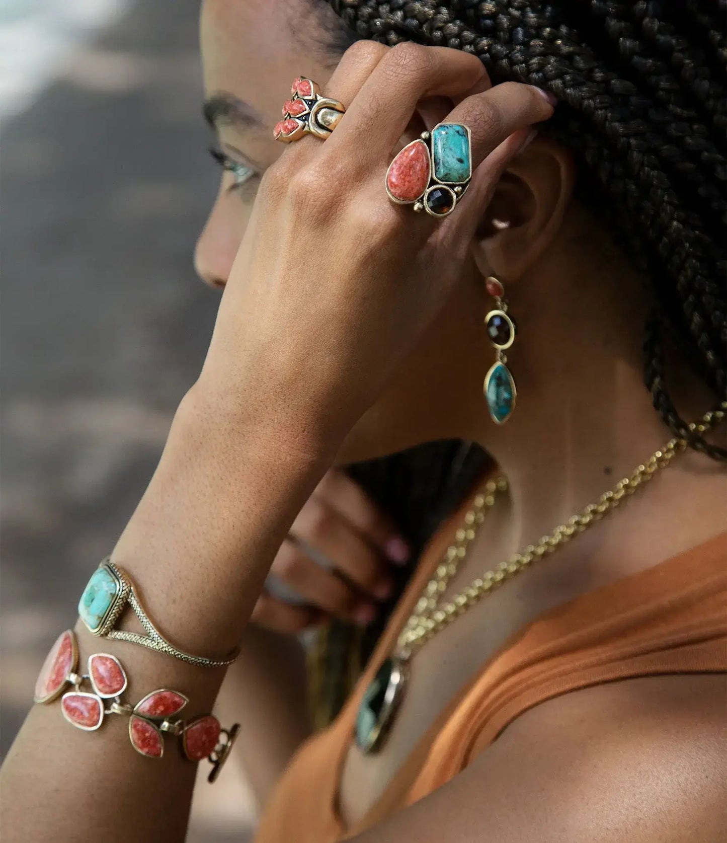 Credence Genuine Turquoise Cuff Bracelet - Barse Jewelry - Flyclothing LLC