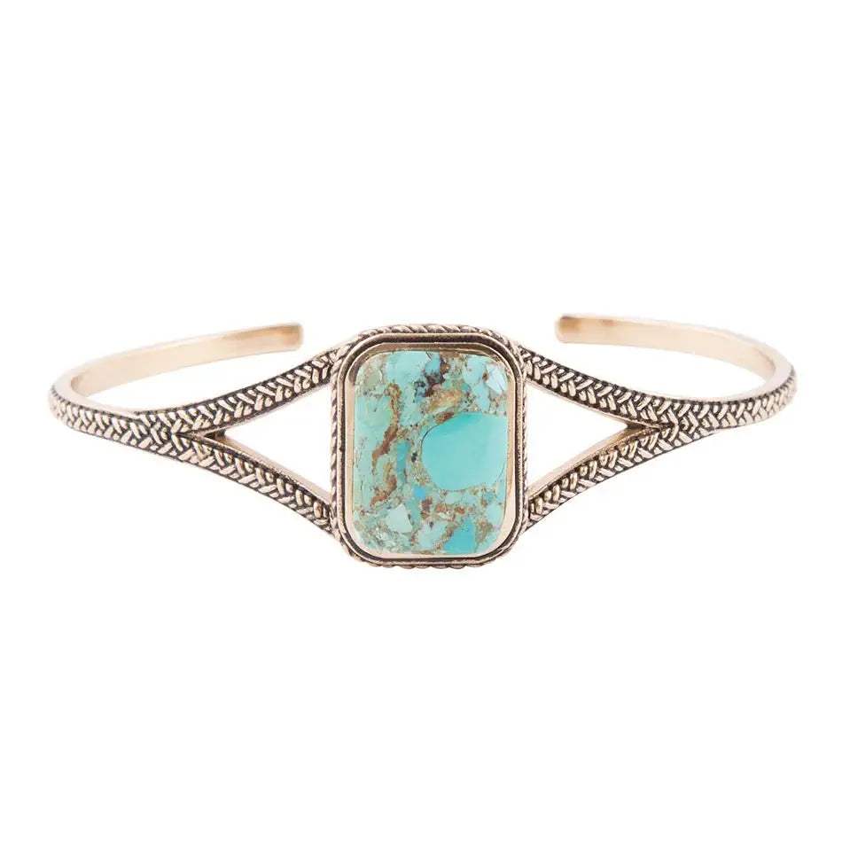 Credence Genuine Turquoise Cuff Bracelet - Barse Jewelry - Flyclothing LLC
