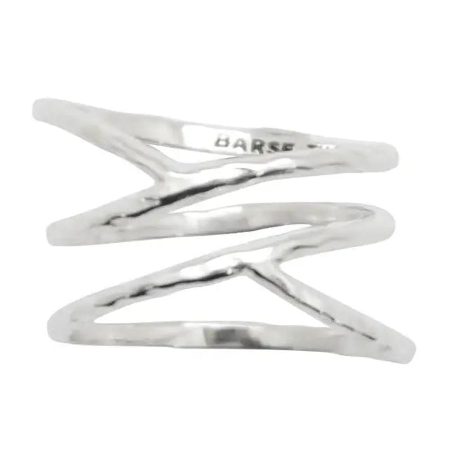 Criss Cross Sterling Silver Ring - Barse Jewelry - Flyclothing LLC