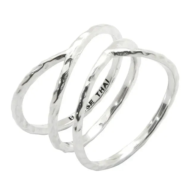 Criss Cross Sterling Silver Ring - Barse Jewelry - Flyclothing LLC