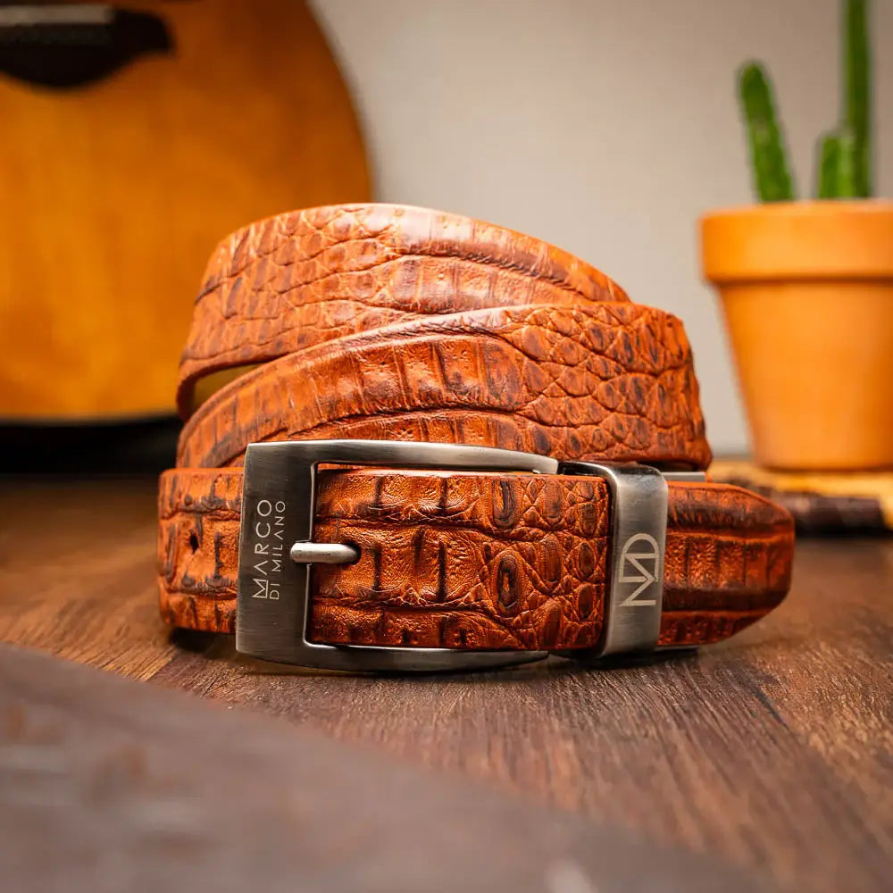 Riccardo Belt Brandy - Marco Di Milano - Flyclothing LLC