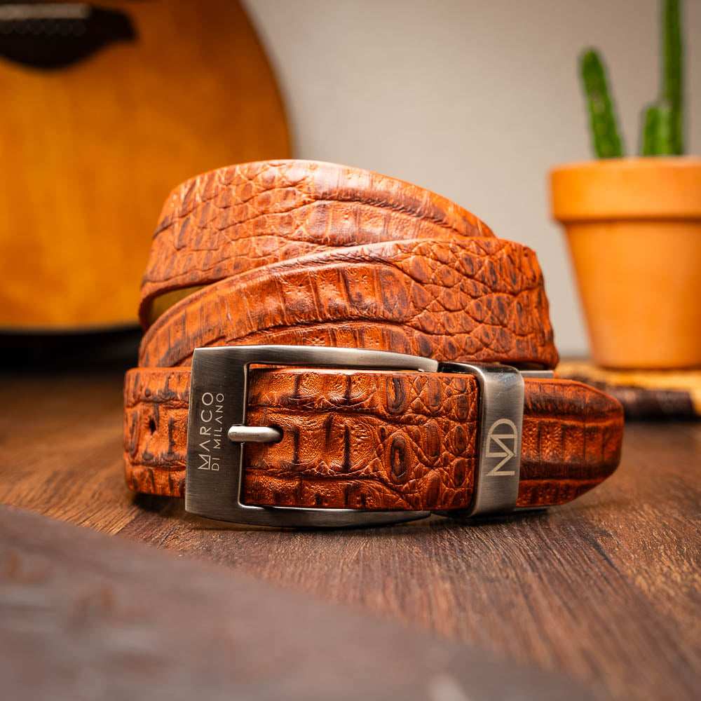 Riccardo Belt Brandy - Marco Di Milano - Flyclothing LLC