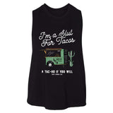 Slut For Taco's Women's Crop Tank - DIRTY COWBOY USA - Flyclothing LLC