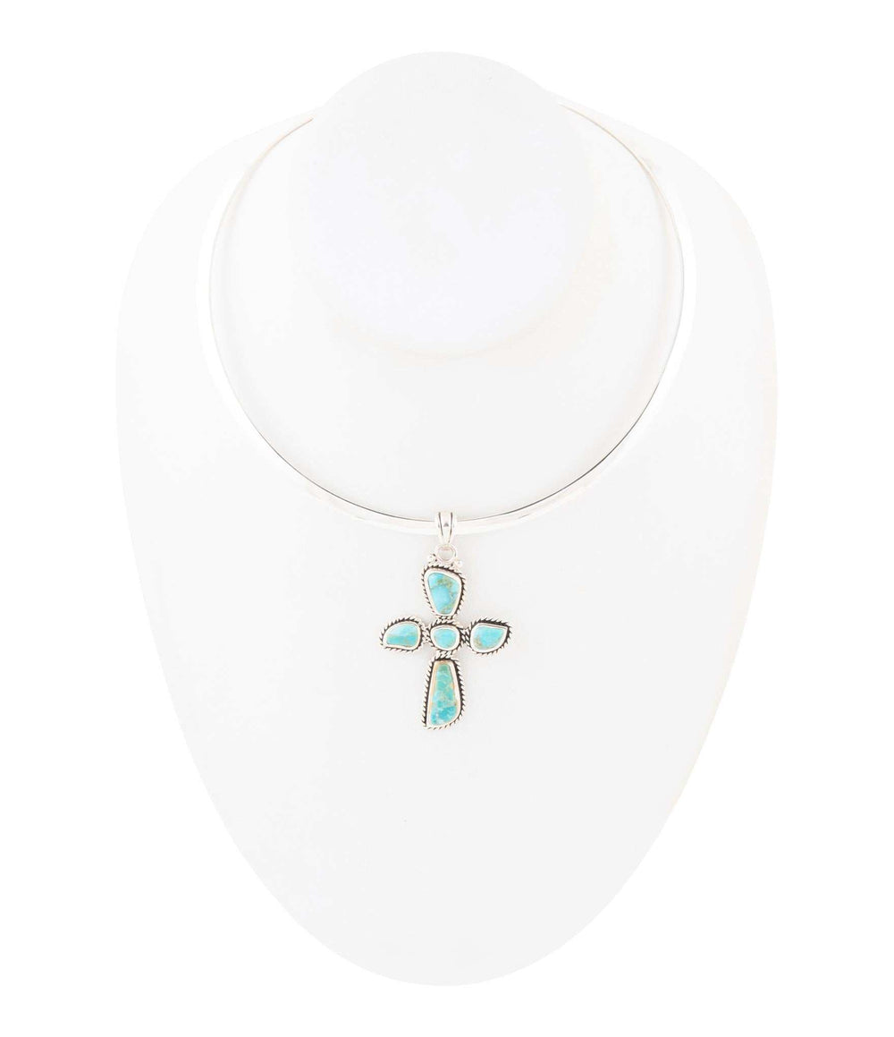 Cross Pendant and Sterling Silver Necklace - Barse Jewelry - Flyclothing LLC