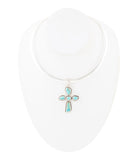 Cross Pendant and Sterling Silver Necklace