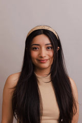 Vegan Leather Patterned Headband – Stylish and Ethical - Boho Clothing and Accessories - Flyclothing LLC