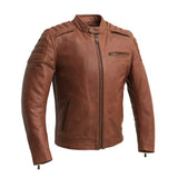 Crusader Men's Motorcycle Leather Jacket - First Manufacturing Company - Flyclothing LLC