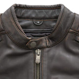 Crusader Men's Motorcycle Leather Jacket - First Manufacturing Company - Flyclothing LLC