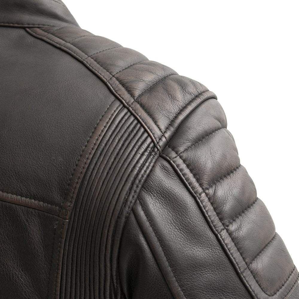 Crusader Men's Motorcycle Leather Jacket - First Manufacturing Company - Flyclothing LLC