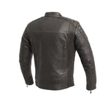 Crusader Men's Motorcycle Leather Jacket - First Manufacturing Company - Flyclothing LLC