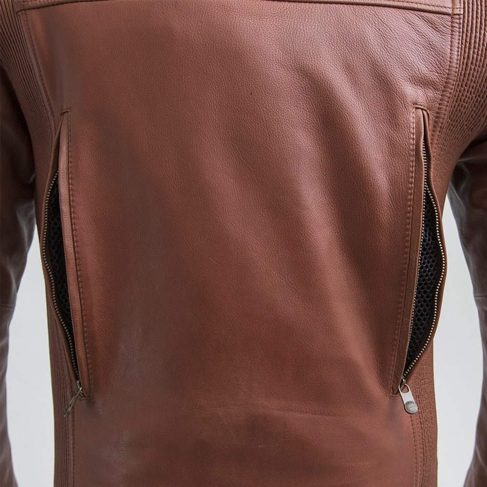 Crusader Men's Motorcycle Leather Jacket - First Manufacturing Company - Flyclothing LLC