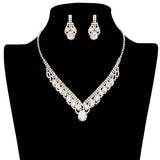 Cubic Zirconia CZ Teardrop Marquise Accented Jewelry Set - Madeline Love - Flyclothing LLC