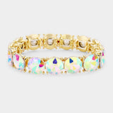 Crystal Round Stretch Evening Bracelet - Madeline Love - Flyclothing LLC
