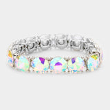 Crystal Round Stretch Evening Bracelet - Madeline Love - Flyclothing LLC