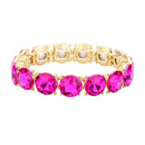 Crystal Round Stretch Evening Bracelet - Madeline Love - Flyclothing LLC