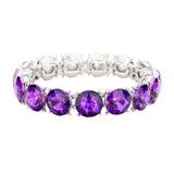 Crystal Round Stretch Evening Bracelet - Madeline Love - Flyclothing LLC