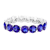Crystal Round Stretch Evening Bracelet - Madeline Love - Flyclothing LLC