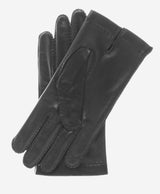 CS1003 (black) - Men's Handsewn Italian Silk Lined Leather Gloves
