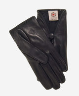 CS4362 (black) - Women's Italian Silk Lined Gloves with Center Button