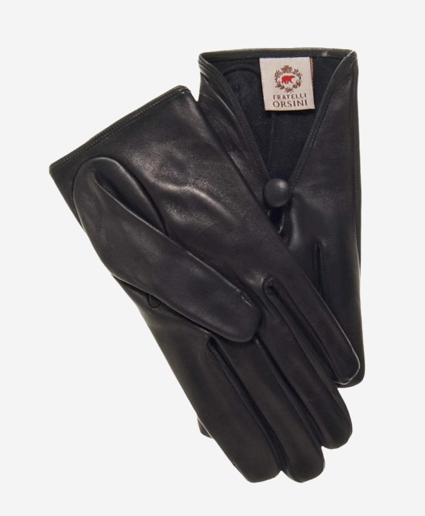 CS4362 (black) - Women's Italian Silk Lined Gloves with Center Button