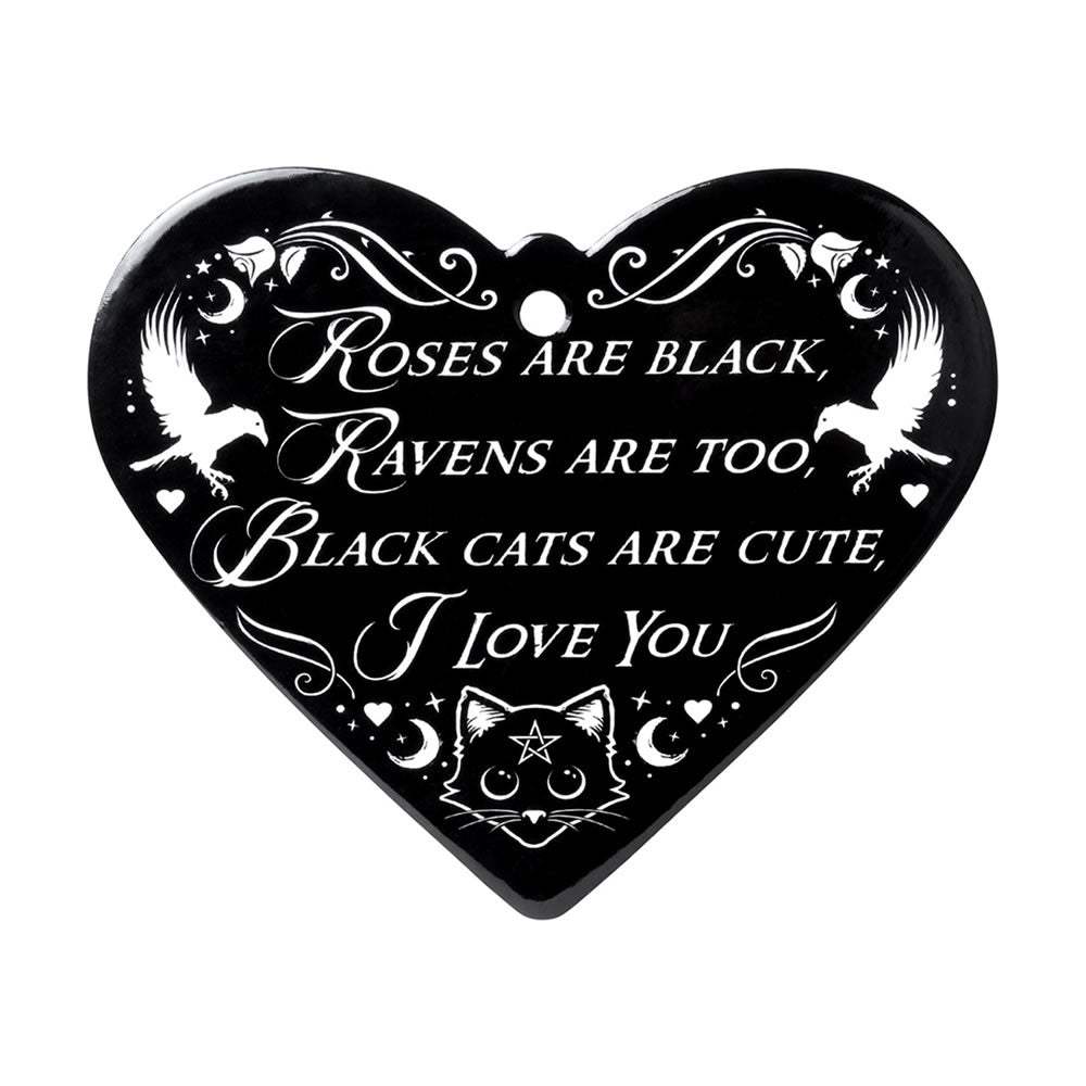 Roses are Black Heart Trivet - Alchemy of England - Flyclothing LLC