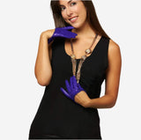CU4303 (purple) - Women's Short Italian Leather Gloves - Leather Gloves Online - Flyclothing LLC