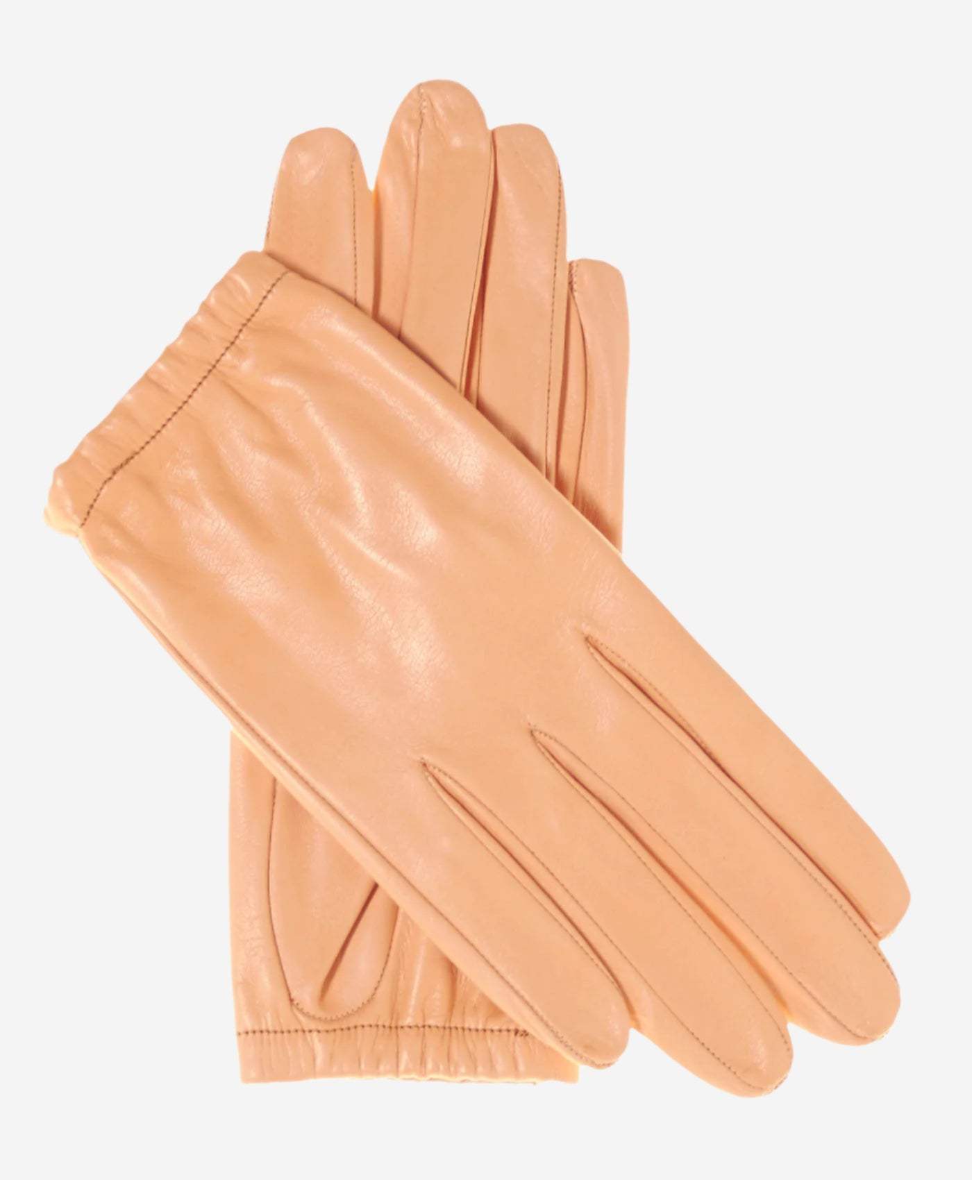CU4601 (peach) - Women's Unlined Italian Fashion Leather Gloves With Short Wrist - Leather Gloves Online - Flyclothing LLC